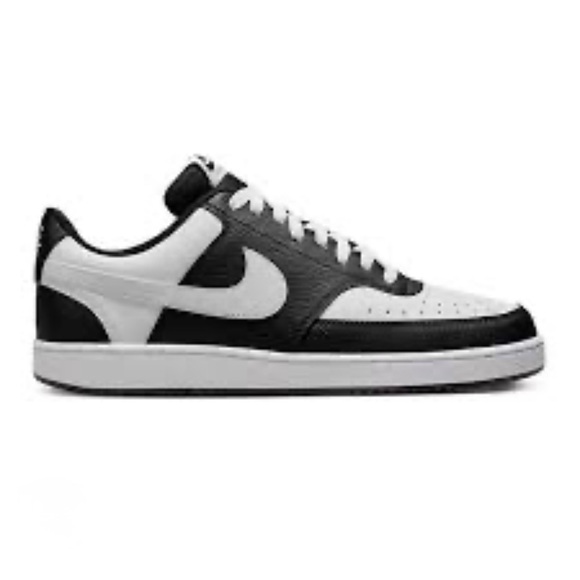 New Nike Black White Court Vision Low Sneakers - Picture 3 of 4